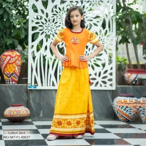 yellow cotton skirt
